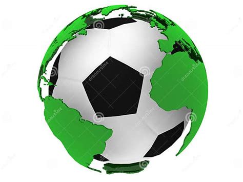 Soccer Ball With World Map Stock Illustration Illustration Of Sport