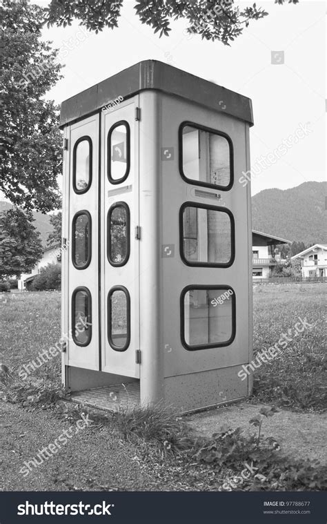 Vintage Phone Booth Black And White Stock Photo 97788677 Shutterstock