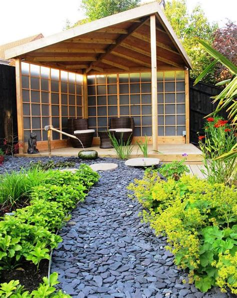 The pebbles here are a metaphor for streams and rivers, and the little wooden bridge is stunning. 25 Most Beautiful DIY Garden Path Ideas - A Piece Of Rainbow
