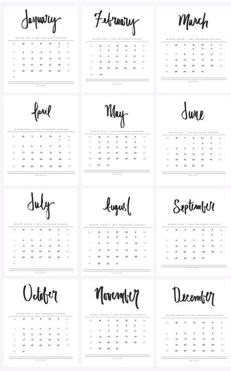 Calendarios 2016 Gratuitos Y Listos Para Imprimir Paperblog