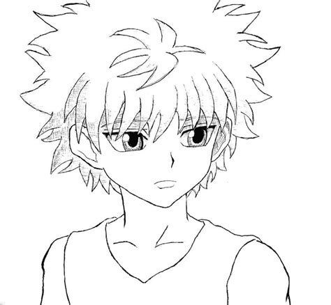Killua Is Crying Coloring Pages Free Printable Coloring Pages Porn