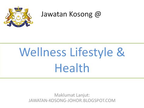 Matron zainooriah binti dato' hj zakaria. Jawatan Kosong Di Wellness Lifestyle & Health (Malaysia ...