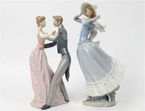 Lladro Anniversary Waltz And A Dancing Couple Sold At Auction On 16th