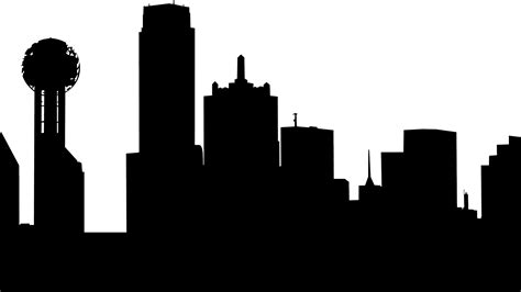 Transparent Dallas Skyline Silhouette Png Clipart Full Size Clipart