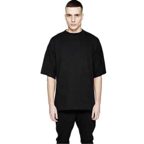 Men Kanye West Oversized Blank Tshirt Hip Hop 2017 New Short Sleeve Tee