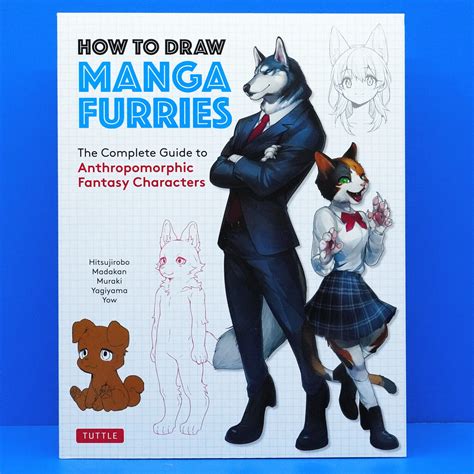 How To Draw Manga Furries Guide English Art Book Furry Anthropomorphic