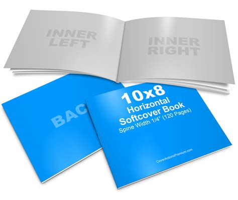 Download 10x8 Horizontal Book Mockup | Cover Actions Premium ...