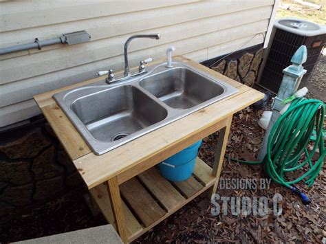 Diy Outdoor Sink Outside Angle Projects Pinterest