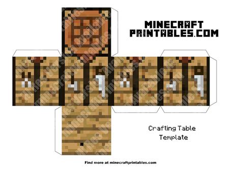 Minecraft Crafting Printable