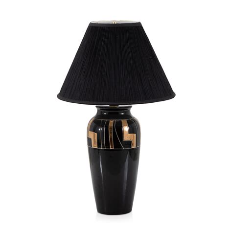 Black Art Deco Table Lamp Gil And Roy Props