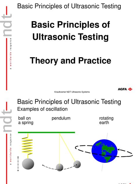 Properties of ultrasonic sound waves. Basic Principles of Ultrasonic Testing. Theory and ...