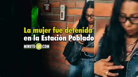 Video Detenida Mujer En El Metro Al Parecer Luego De Intentar Hurtar