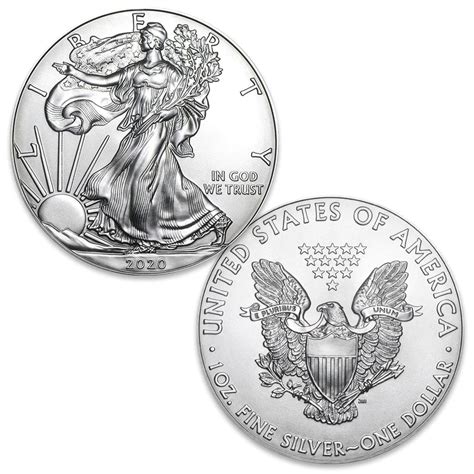 2021 Type 1 Gem Bu American Silver Eagle 1 Dollar Coin Etsy