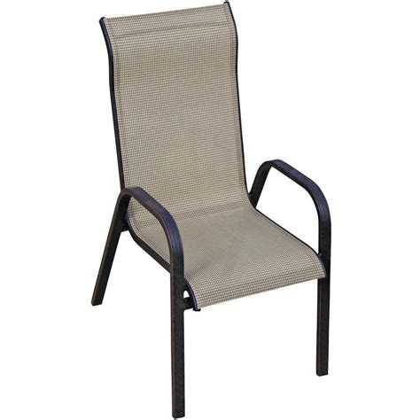 Madison Bay Sling Stacking Patio Dining Chair By Lakeview Outdoor