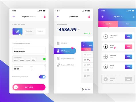 Manage your complete business with vyapar. Payment Method, Dashboard & Bills. IOS App - UI Kit by ...