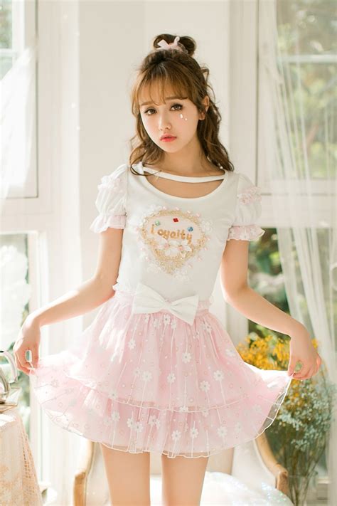 Princess Sweet Lolita Candy Rain Short Sleeved O Neck Princess Dress