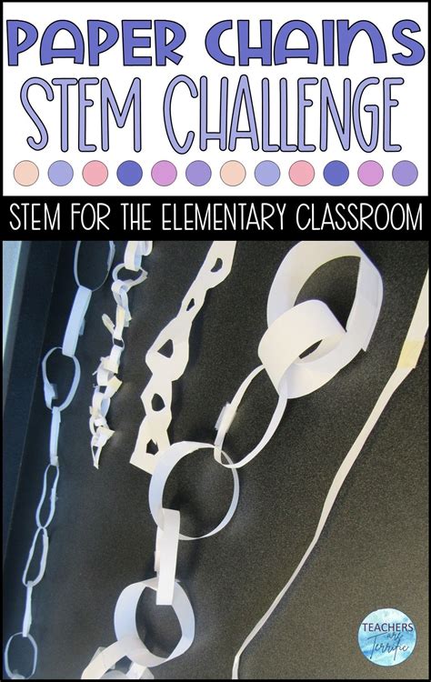 The Easiest Of Materials Paper Chains Teachers Are Terrific Stem