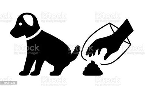 Please Clean Up After Your Dog Vector Symbol Stock Illustration
