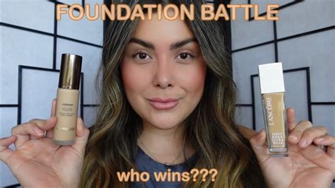 battle of the foundations lancôme teint idole care and glow vs hourglass ambient soft glow 🥊