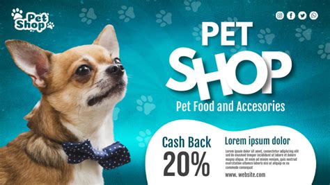 Copy Of Pet Shop Banner Postermywall