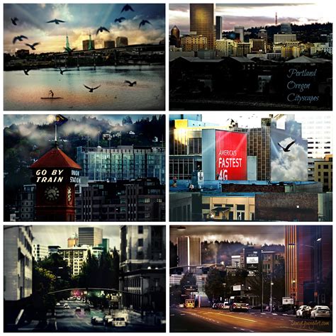 My Eclectic Thoughts Collage Of 6 Portland Cityscapes