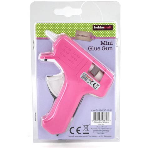 Hobbycraft Pink Hot Melt Mini Glue Gun Adhesive Sticks Small Electric