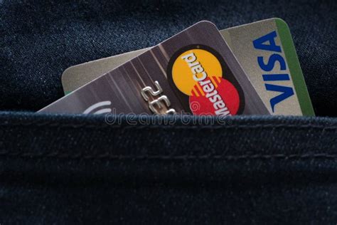 Mastercard Maestro And Visa Credit Cards Editorial Photo Image Of