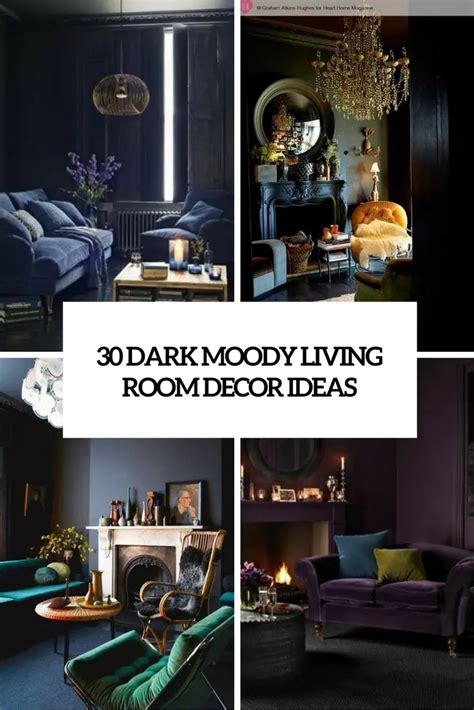 30 Dark Moody Living Room Décor Ideas Digsdigs