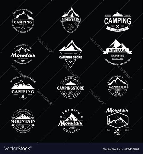 Mountain Explorer Adventure Badge Template Vector Image