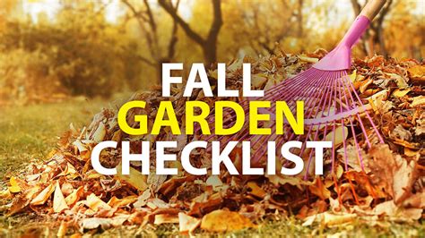 Fall Gardening Checklist Scotts Nursery 506 458 9208 Or 1 800 561 7268