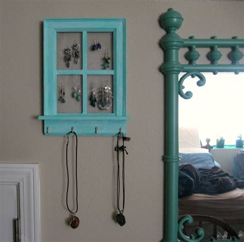 Window Frame Jewelry Holder Craft Ideas Pinterest