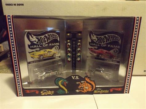Hot Wheels Rlc Snake And Mongoose Hall Of Fame Chrome Set Dodge Nhra