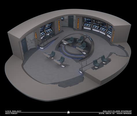 Uss Galaxy Bridge 2376 Cutaway By Rekkert On Deviantart Star Trek