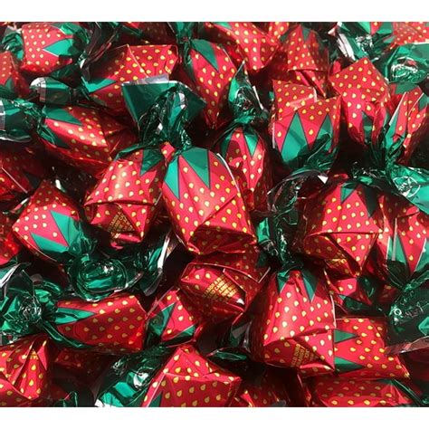 Arcor Strawberry Filled Bon Bons Hard Candy Sachet Wrap 16 Ounces Bag