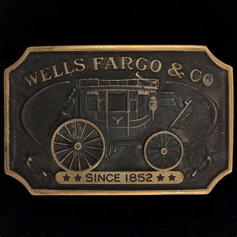 Wells Fargo And Co Bank Stagecoach Horse Drawn Carriage Brass Collectible