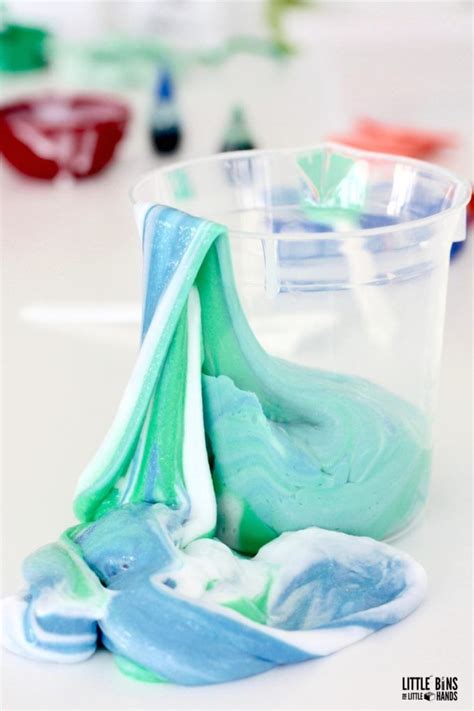 How To Make Slime Without Borax Little Bins For Little Hands