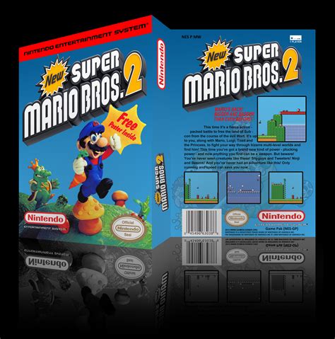 Super Mario Bros 2 Nes Box Art Cover By