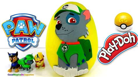 Huevo Sorpresa Gigante De Rocky De La Patrulla Canina Paw Patrol De