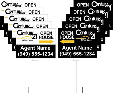 Century 21 Century 21 Open House Or Garage Sale Pack 2 Available In