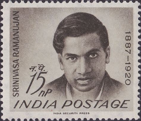 Stamp 75th Birth Anniversary Of Srinivasa Ramanujan Mathematicia