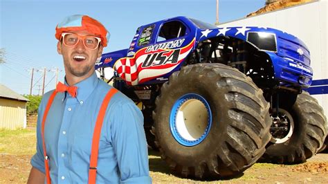 Monster truck movie streaming page. Blippi Learns Shapes, Colors, Numbers With Monster Trucks & The Monster Truck Song | Educational ...