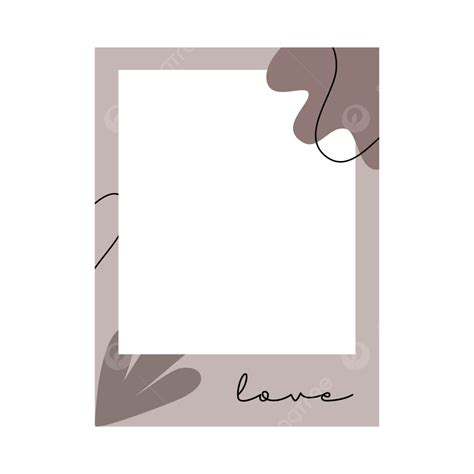 Polaroid Frames Vector Png Images Aesthetic Floral Polaroid Frame Hot Sex Picture