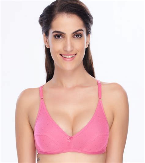 Daisy Dee Cotton Lightly Padded Non Wired Full Coverage Pink Bra Lulu
