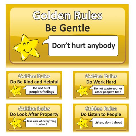 Top 5 Golden Rule Stickers Labels For Teachers