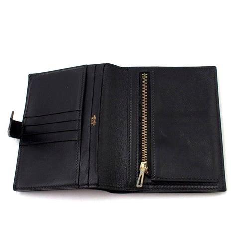 Authentic vintage hermes bifold brown leather agenda wallet * newtop rated seller. Hermes Mini Bearn H Mens Wallet at 1stDibs