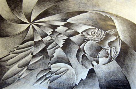 Ms. Hsieh 's Clarke Art Room- 8th Grade: Shattered Value Drawings