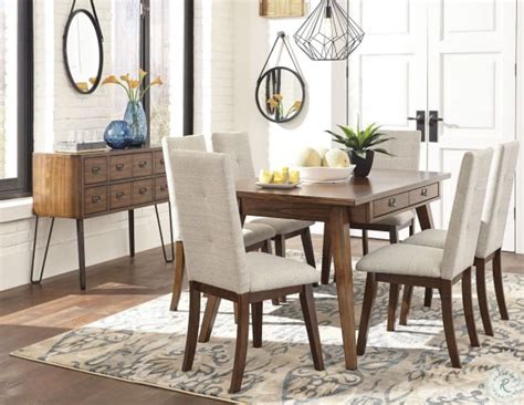 Centiar Two Tone Brown Rectangular Dining Room Set From Ashley