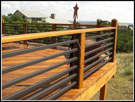 Horizontal Aluminum Deck Railing Decks Home Decorating Ideas