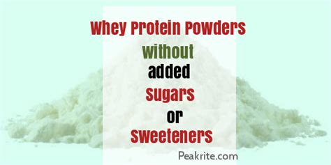 Whey Protein Powder Without Artificial Sweeteners