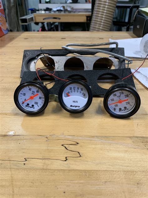 Auxiliary Gauges 3 Oil Pressure Water Temp And Voltage
